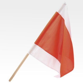 Warnfahne mit Holzstiel MA1011